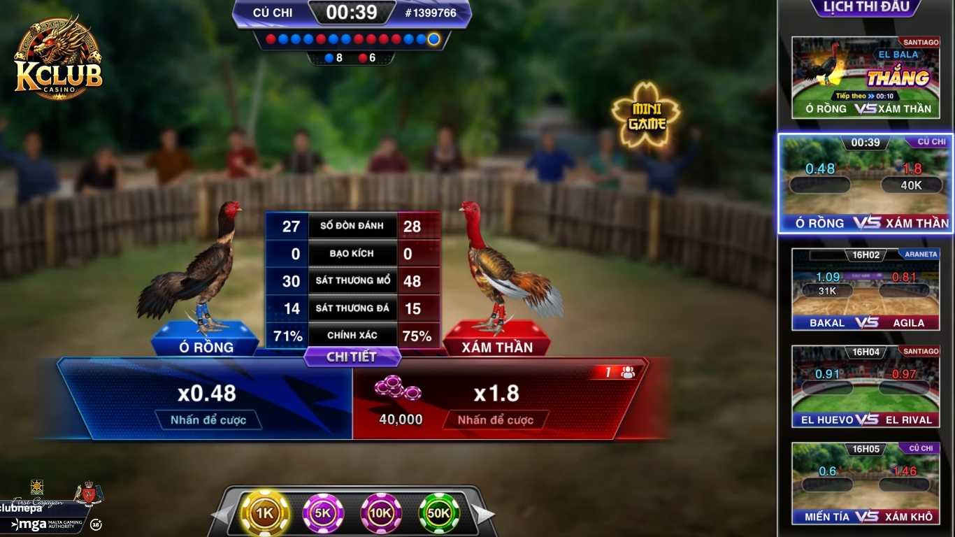 Bí quyết đặt cược đá gà hiệu quả tại Kclub