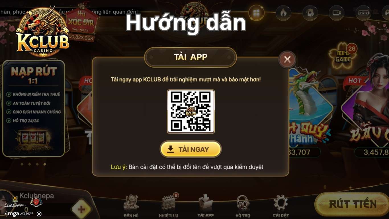 Hướng dẫn tải Kclub cho tân binh