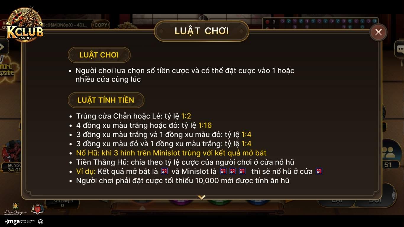 Luật chơi game xóc đĩa online