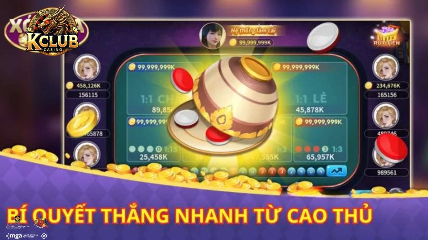 Mẹo chơi win game Xóc đĩa nổ hũ KCLUB